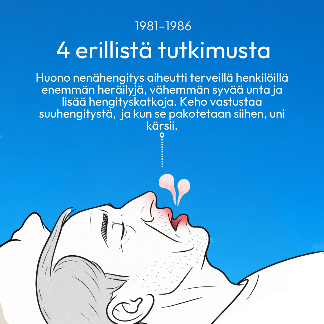 Näsremsa för sömn