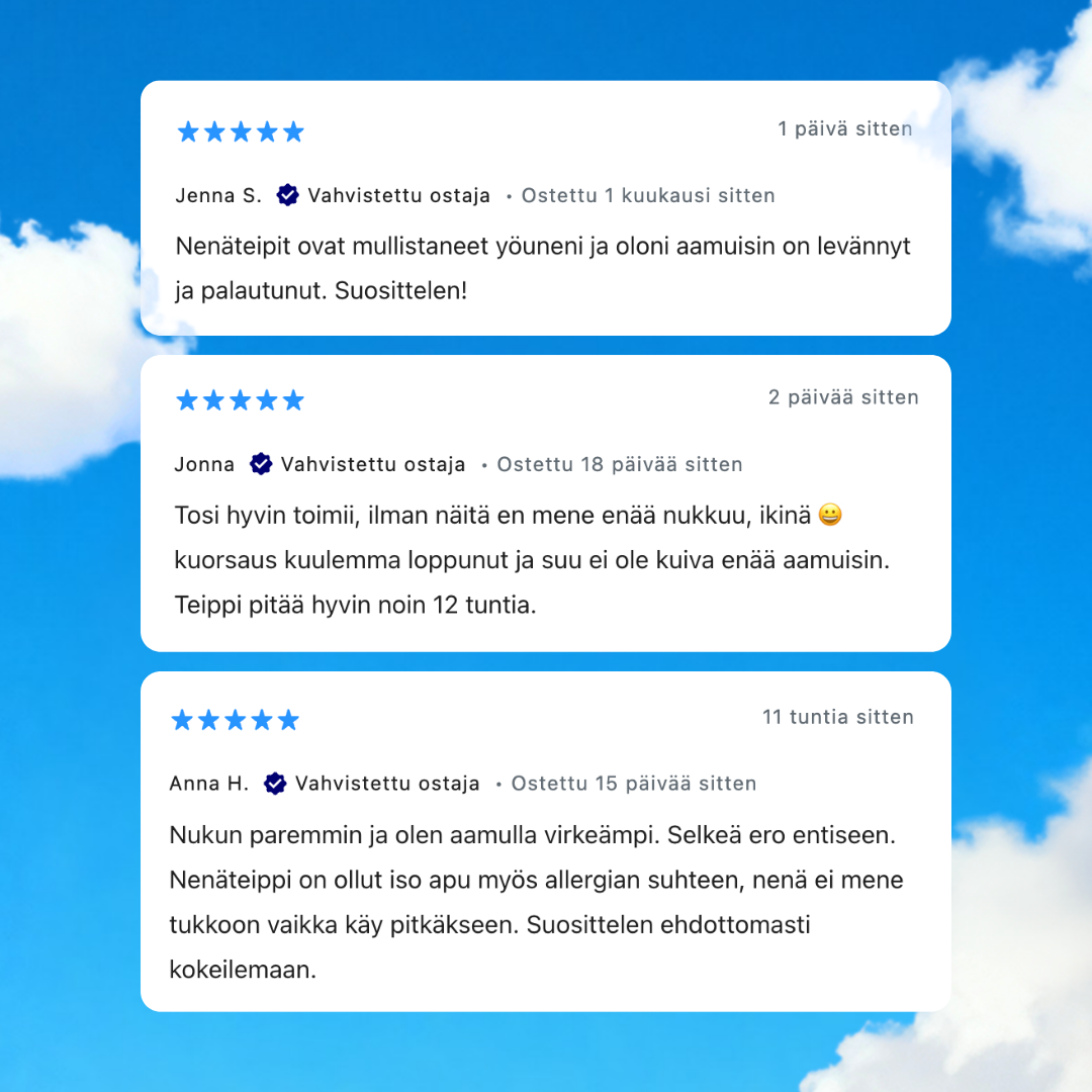 Näsremsa för sömn